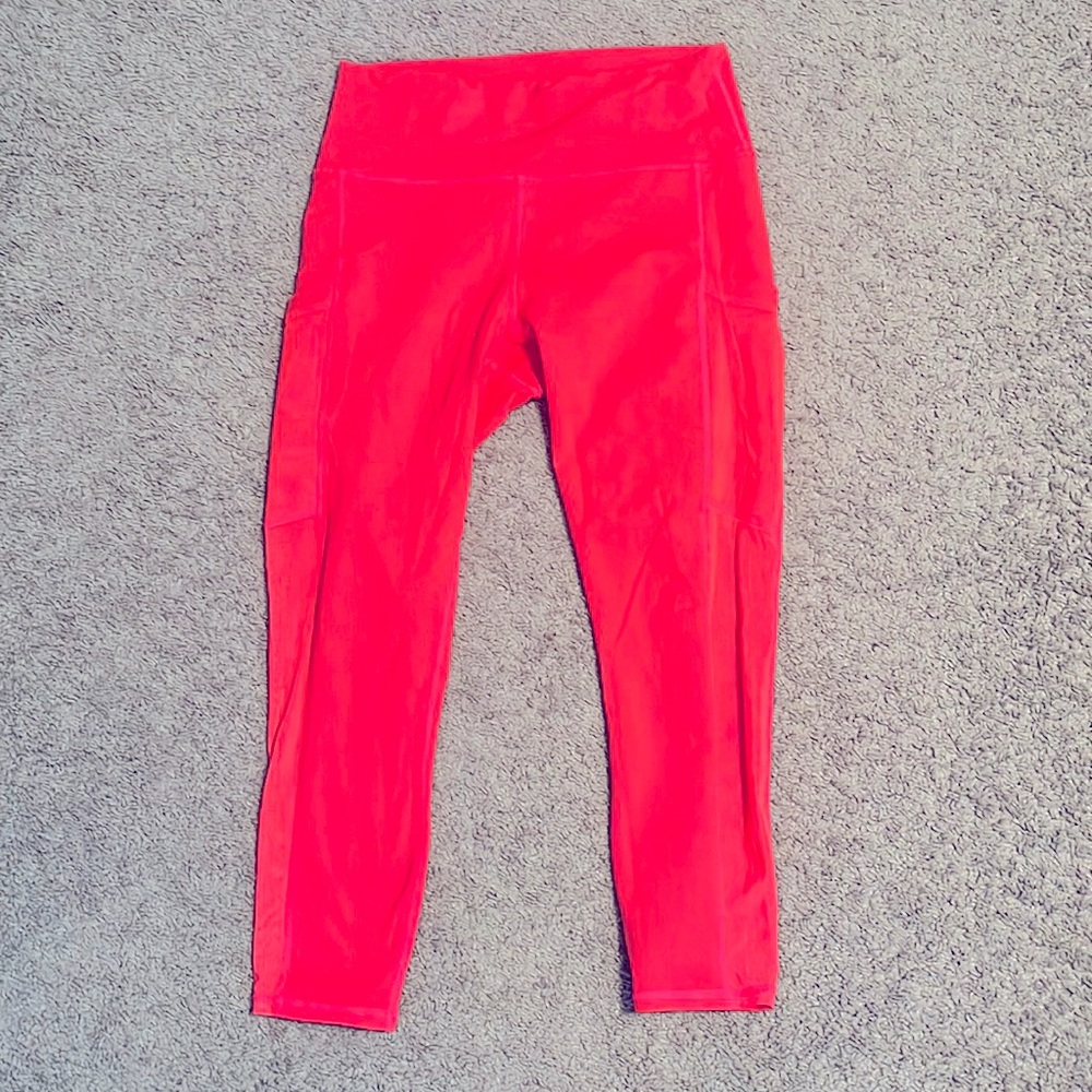 Hot pink athletic leggings